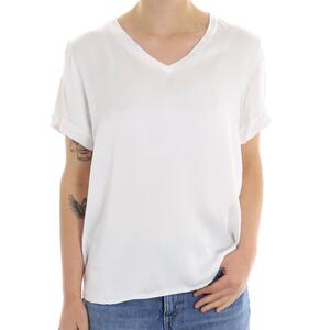 BLUSA SCOLLO V BIANCO